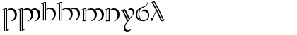 Download Tengwar Quenya-2 Regular Font Numeric Preview