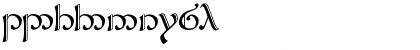 Download Tengwar Sindarin-2 Regular Font Numeric Preview