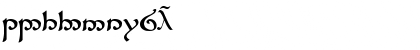 Download Tengwar Sindarin Regular Font Numeric Preview