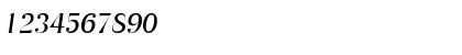 Download Tennessee Light SF Italic Font Numeric Preview