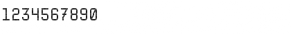 Download Terminal Regular Font Numeric Preview