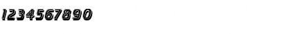 Download Crillee Italic Inline Shad Regular Font Numeric Preview