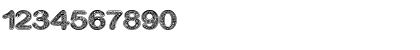 Download Crinkle Cut Glass Regular Font Numeric Preview