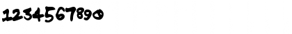 Download Croobie Regular Font Numeric Preview