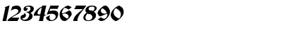 Download Thornton Italic Font Numeric Preview