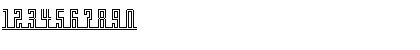 Download Crossbar Regular Font Numeric Preview