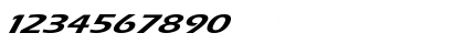 Download CruiserExtended Italic Font Numeric Preview
