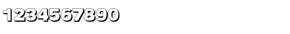 Download TomBeckerShadowE Bold Font Numeric Preview