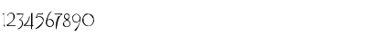 Download Tork Gaunt Regular Font Numeric Preview