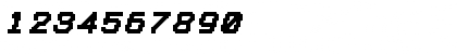 Download TronicLF-BoldItalic Regular Font Numeric Preview
