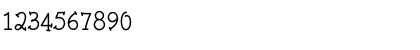 Download Tweedledee Regular Font Numeric Preview
