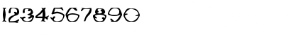 Download TwiggleeWarped Regular Font Numeric Preview