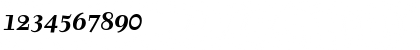 Download Tyfa ITC Bold Italic Font Numeric Preview