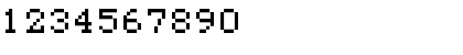 Download type 07_56 Regular Font Numeric Preview