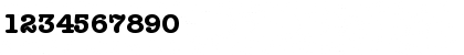 Download Typewriter Bold Font Numeric Preview