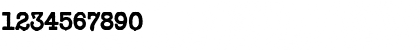 Download Typewriter Regular Font Numeric Preview