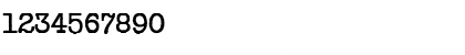 Download Typewriter Regular Font Numeric Preview