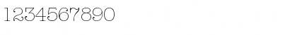 Download Typewriter-Serial-ExtraLight Regular Font Numeric Preview
