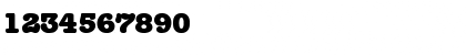 Download Typewriter-Serial-Heavy Regular Font Numeric Preview