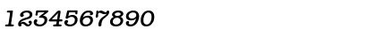 Download Typewriter-Serial-Medium RegularItalic Font Numeric Preview
