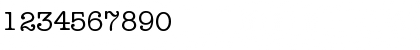 Download Typewriter-Serial Regular Font Numeric Preview
