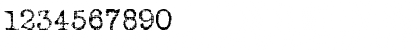 Download Typewriter2 Regular Font Numeric Preview