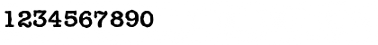 Download TypewriterAntique Bold Font Numeric Preview