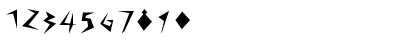 Download CuneyChars Regular Font Numeric Preview