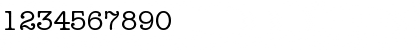 Download TypewriterSerial Regular Font Numeric Preview