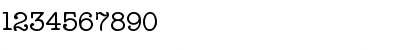 Download TypeWriterTwo Regular Font Numeric Preview