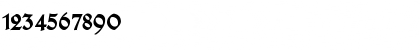 Download TypographerGotisch Schmuck Bold Font Numeric Preview