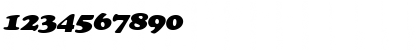 Download Cupid-Extended Italic Font Numeric Preview