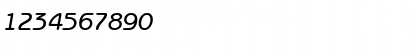 Download B691-Sans-Medium Italic Font Numeric Preview