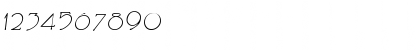 Download Cupola Italic Font Numeric Preview