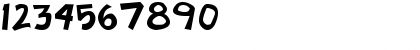 Download Badonk-a-donk Regular Font Numeric Preview