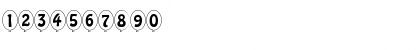 Download Ballon Becker Normal Font Numeric Preview