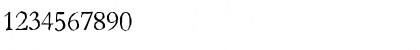 Download BambergAntique-Light Regular Font Numeric Preview