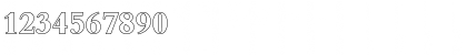Download BambergOutline Bold Font Numeric Preview