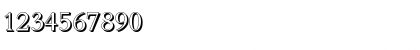 Download BambergShadow-Light Regular Font Numeric Preview