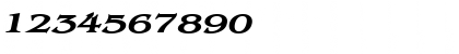 Download BangleExtended BoldItalic Font Numeric Preview