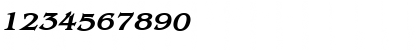 Download BangleWide BoldItalic Font Numeric Preview