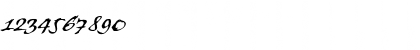 Download Banshee RomanItalic Font Numeric Preview