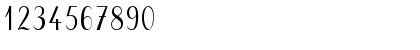 Download Cursif Regular Font Numeric Preview