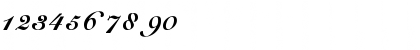 Download Cursive-Elegant Normal Font Numeric Preview