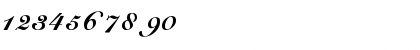 Download Cursive Elegant Regular Font Numeric Preview
