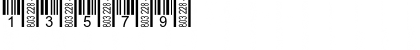 Download Barcode 3 of 9 Italic Font Numeric Preview