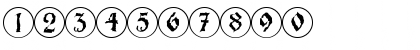 Download Barlos-RandomRings Regular Font Numeric Preview