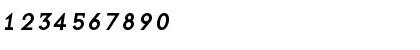 Download BaseNineI Roman Font Numeric Preview