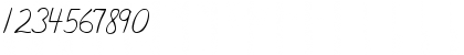 Download Basic Cursive Handwriting Regular Font Numeric Preview