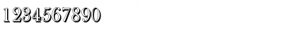 Download BaskerOldShadow Regular Font Numeric Preview